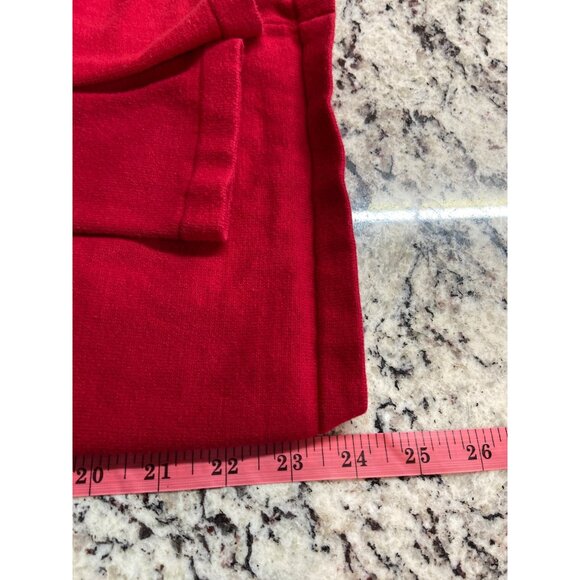 Tommy Hilfiger Sweater Womens XL Red VNeck Silver Stud Cotton Long Sleeve Preppy - Picture 8 of 8